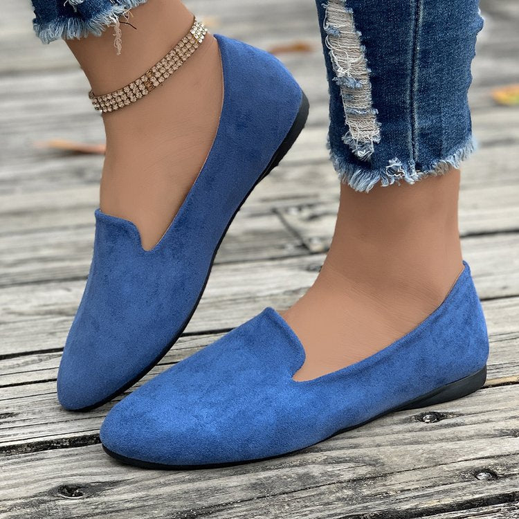 Damen Mokassins aus hochwertigem Wildleder mit elegantem Schnitt EB
