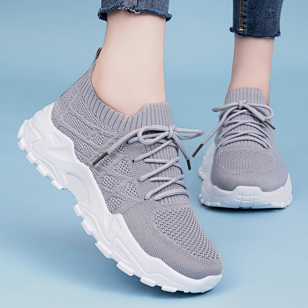 Damen Atmungsaktive Lauf-Sneaker mit flexiblem Design und rutschfester Sohle EB