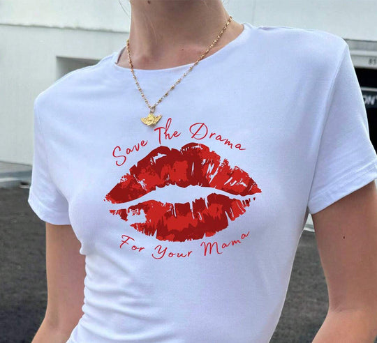 Damen T-Shirt mit kreativem Schlüsselherz-Motiv und modernem Print EB