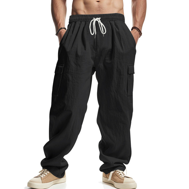 Herren Relaxed-Cargo-Hose im Oversize‑Streetstyle mit Tunnelzugbund & Klappentaschen EB