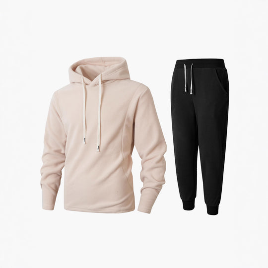 Herren Fleece-Kapuzenpullover und Jogginghose Set EB