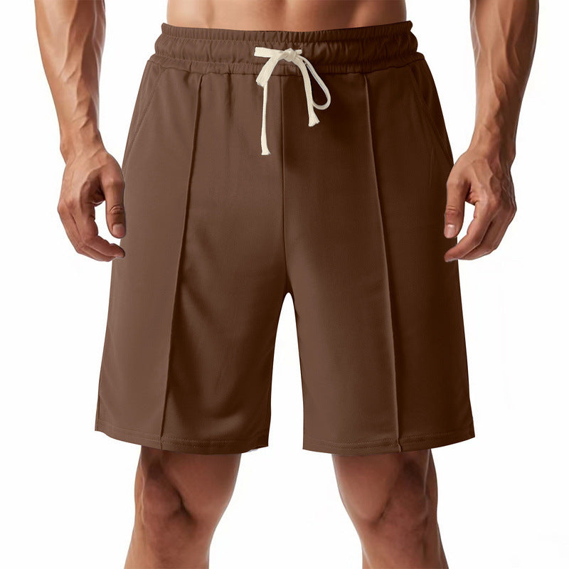 Herren nan knielange Relax-Bermuda mit flacher Bügelfalte, elastischem Tunnelzugbund und seitlichen Eingrifftaschen EB