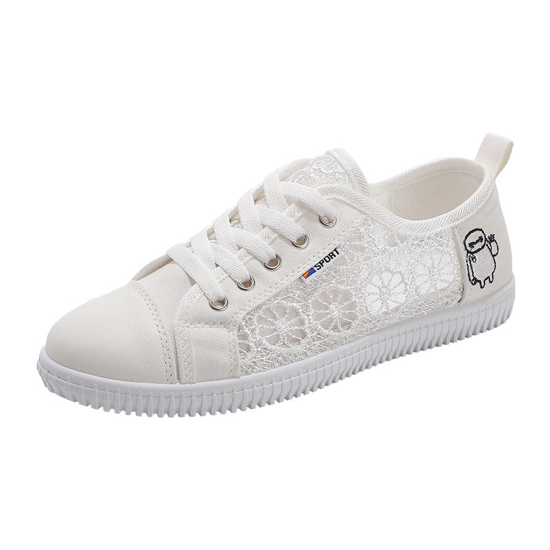 Damen Sneakers mit floralen Einsätzen und verstärktem Komfort EB