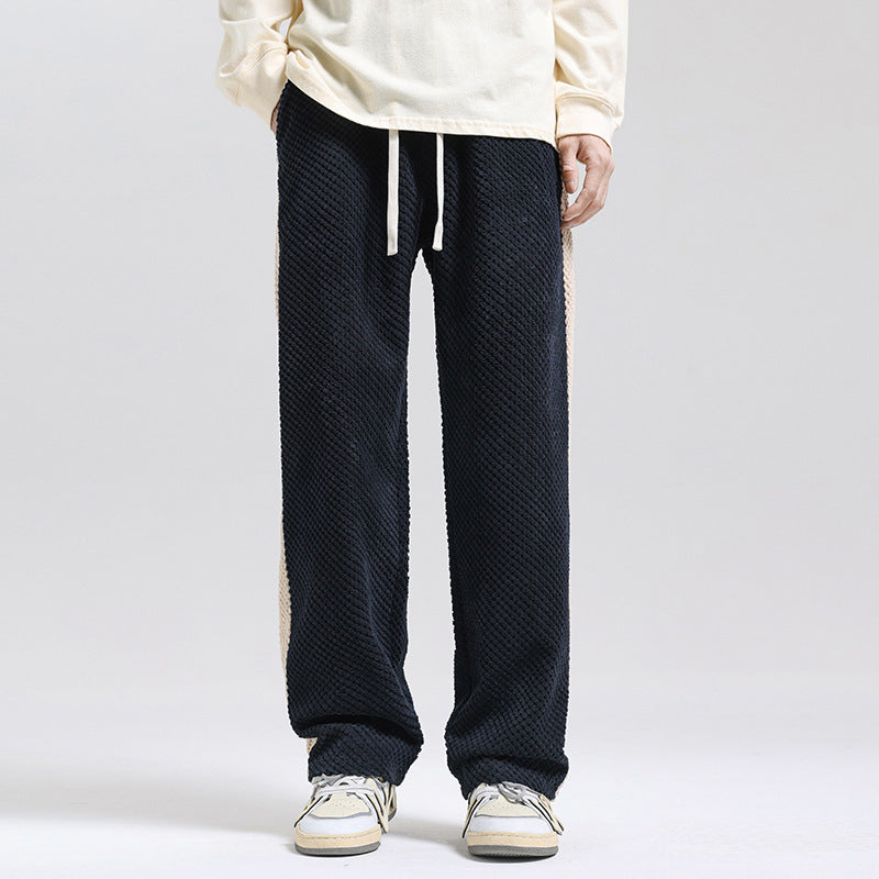 Damen Freizeithose mit strukturiertem Gewebe und seitlichem Streifen EB