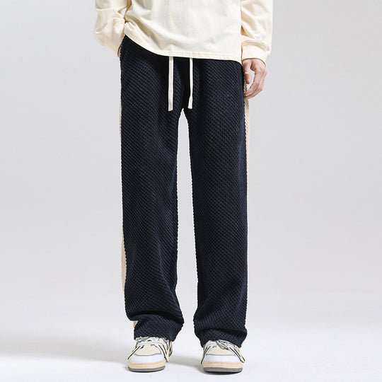 Damen Freizeithose mit strukturiertem Gewebe und seitlichem Streifen EB
