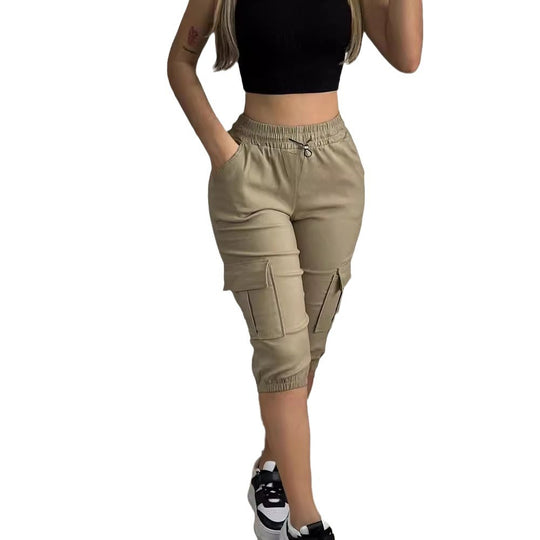 Damen Cargo-Jogginghose mit praktischen Taschen und elastischem Bündchen EB