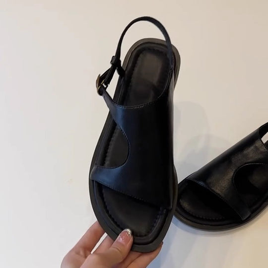 Damen Lederelastische Sandalen EB