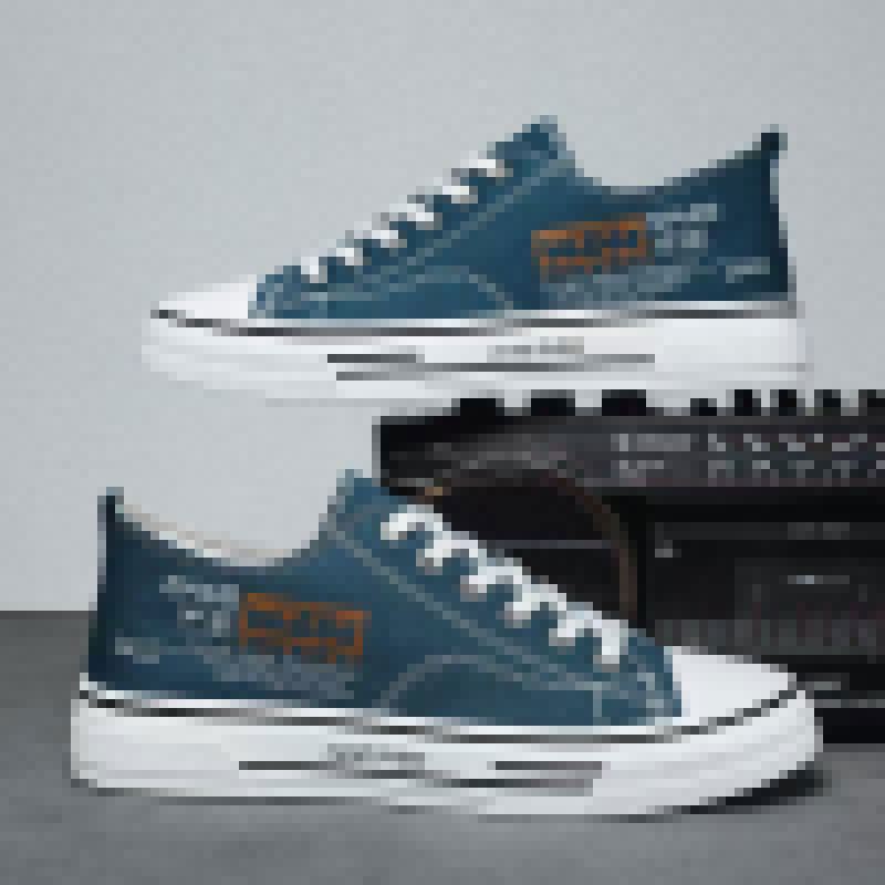 Damen Lässige Canvas-Sneaker mit beschichteter Oberfläche EB