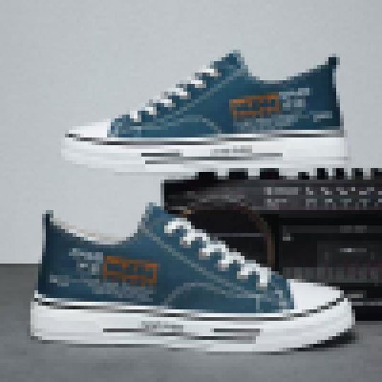 Damen Lässige Canvas-Sneaker mit beschichteter Oberfläche EB