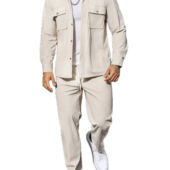 Herren Modisches Hemd mit Brusttaschen EB