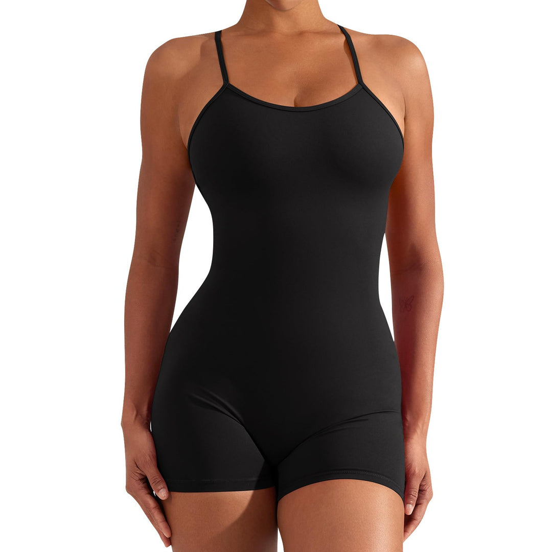Damen Sportlicher Einteiler für Fitness und Schwimmen EB