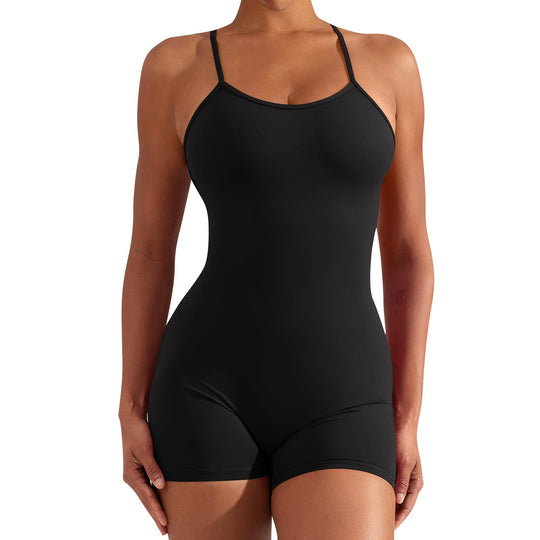 Damen Sportlicher Einteiler für Fitness und Schwimmen EB