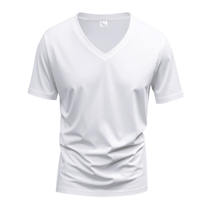 Herren Funktions-T-Shirt mit V-Ausschnitt aus atmungsaktivem Material EB