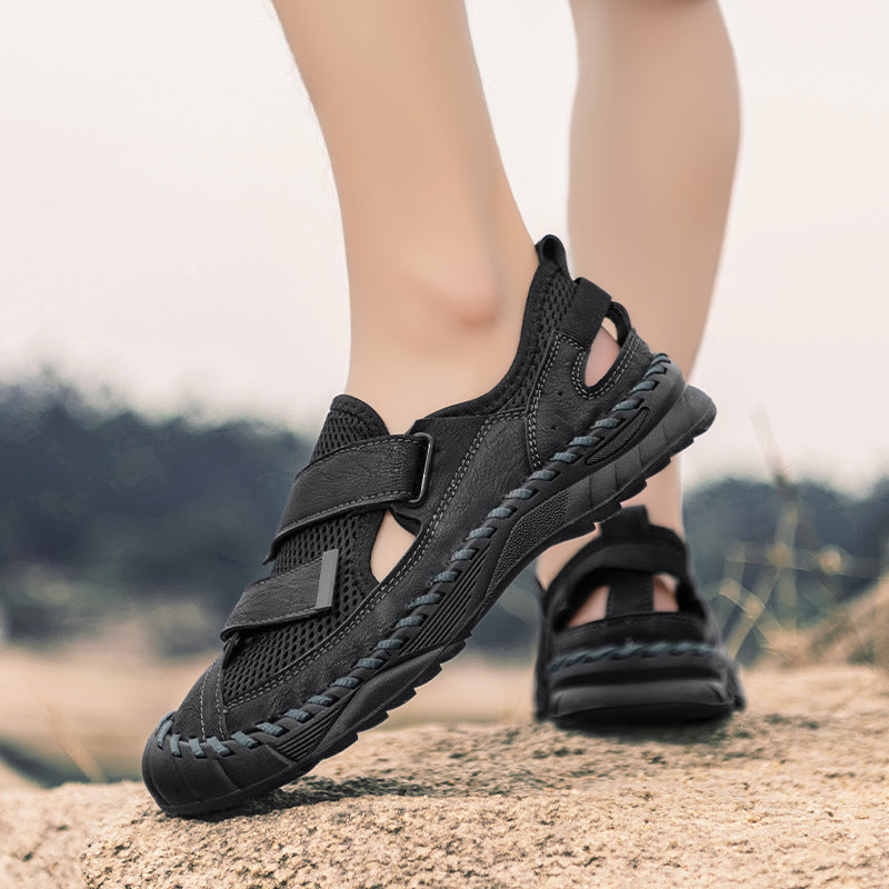 Damen Bequeme Freizeitschuhe mit verstellbaren Klettverschlüssen und atmungsaktivem Mesh-EB