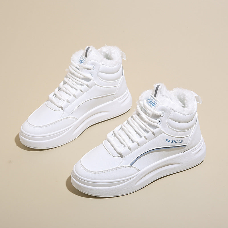 Damen Hohe Sneakers mit wärmendem Innenfutter und sportivem Design EB