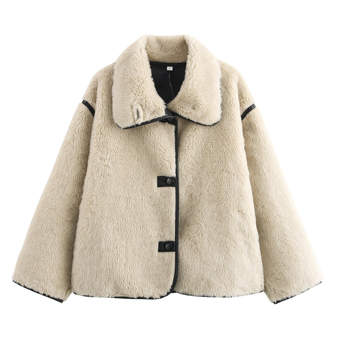Damen kuschelige Fleecejacke EB