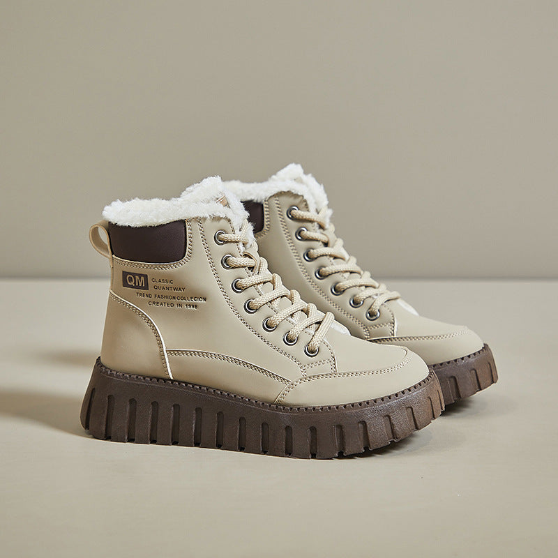 Damen Winterstiefel mit flauschigem Innenfutter und rutschfester Sohle EB