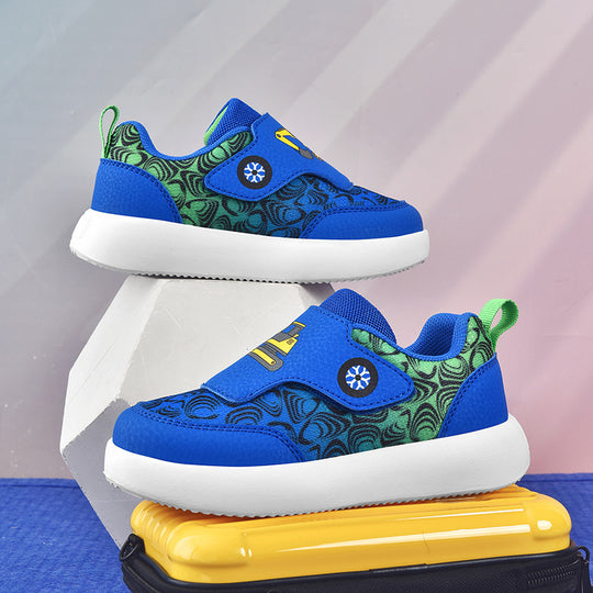 Damen Kindersneaker mit rutschfester Sohle und elastischem Klettverschluss EB