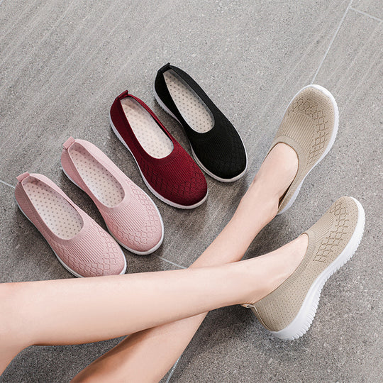 Damen elegante und flexible Slip-On Sneakers EB