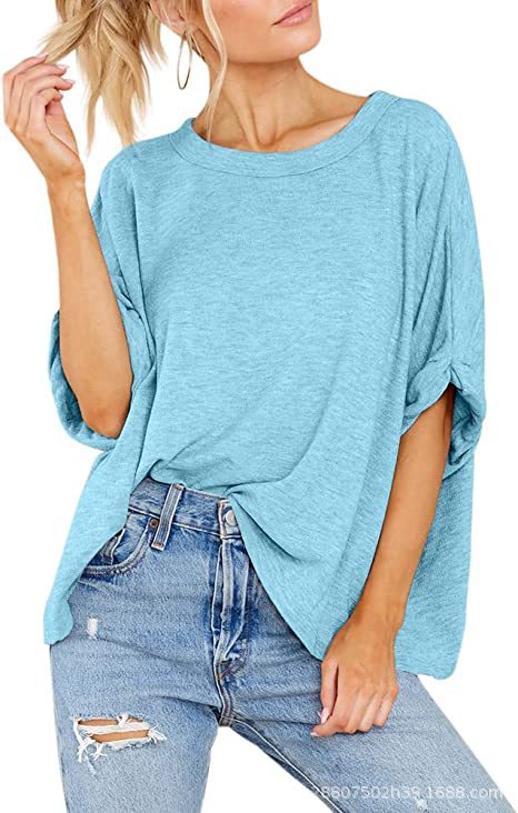 Damen lässiges Oversized T-Shirt EB