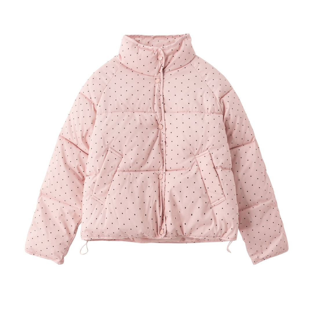 Damen elegante und moderne Steppjacke mit hohen Taschen EB