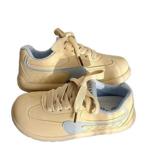 Damen Sportliche Sneaker mit atmungsaktiver Innensohle und modischer Oberflächenstruktur EB