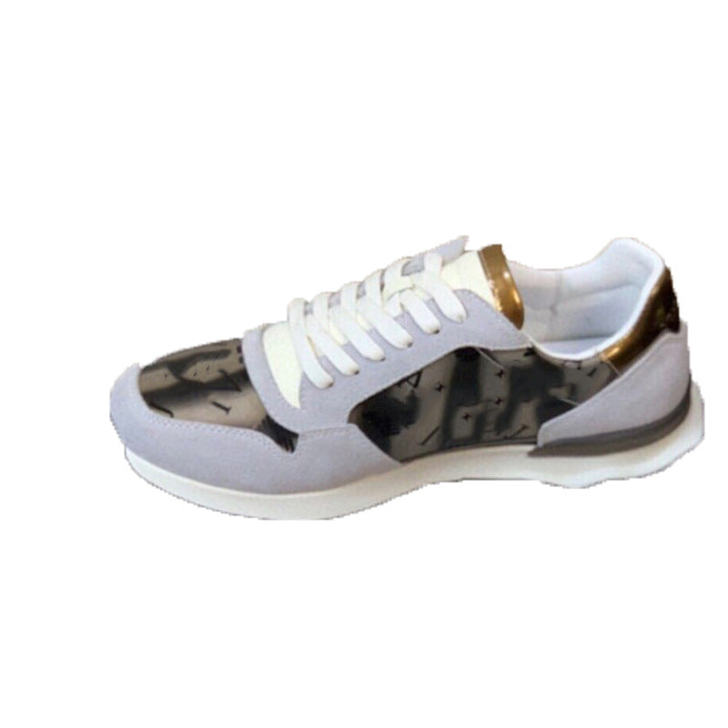 Damen Sportliche Sneakers mit robuster Wildleder-Oberfläche und modernen Designelementen EB