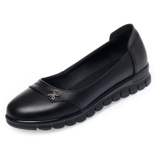 Damen Ballerinas mit dämpfendem Fußbett und dekorativen Schmuckdetails EB