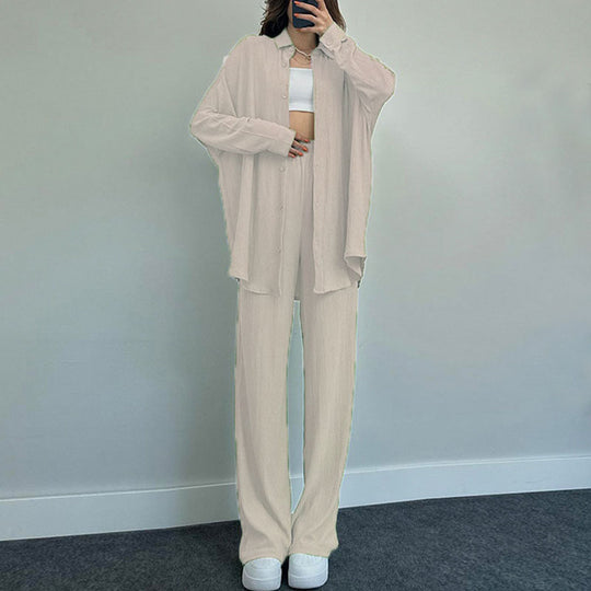 Damen lässiger Overall mit schickem Hemd EB