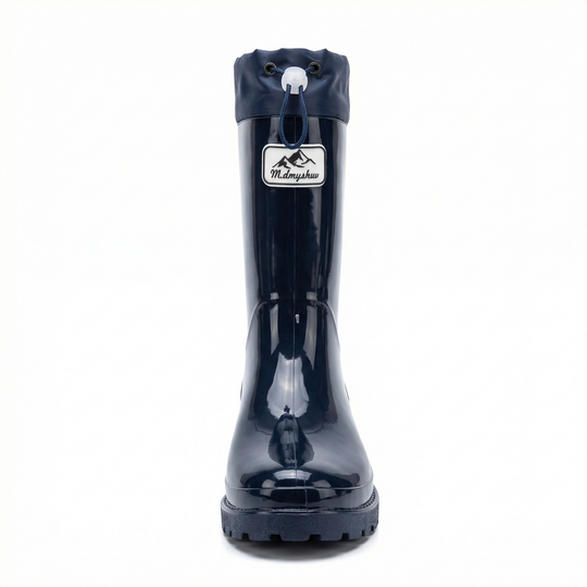 Damen Hochwertige und Stylische Gummistiefel mit Verstellbarem Schnürsystem EB
