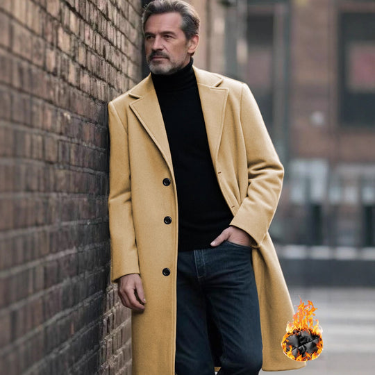 Herren eleganter Wollmantel EB
