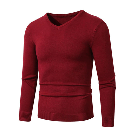 Herren eleganter V-Ausschnitt Pullover EB