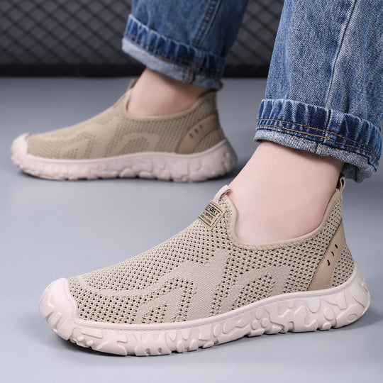 Damen Atmungsaktive Slip-On Freizeitschuhe mit elastischem Design EB