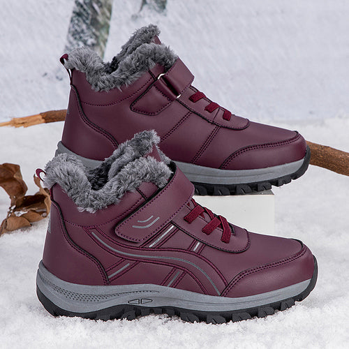 Damen Winterboots mit isolierendem Warmfutter und komfortablem Klettverschluss EB