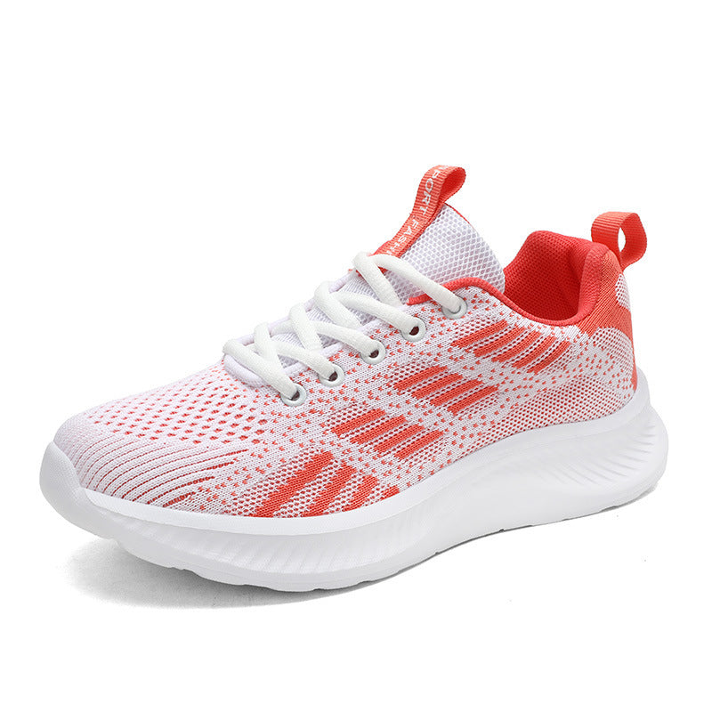 Damen nan ultraleichter Strick-Freizeitsneaker mit ergonomischer Dämpfungskernsohle und Zuglasche EB