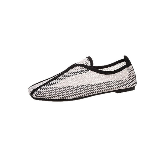 Damen Slip-On Ballerinas aus atmungsaktivem Netzmaterial EB