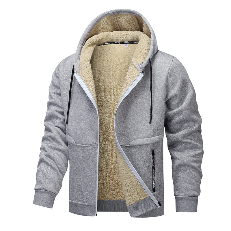 Herren warme Fleecejacke mit funktionalem Schnitt EB