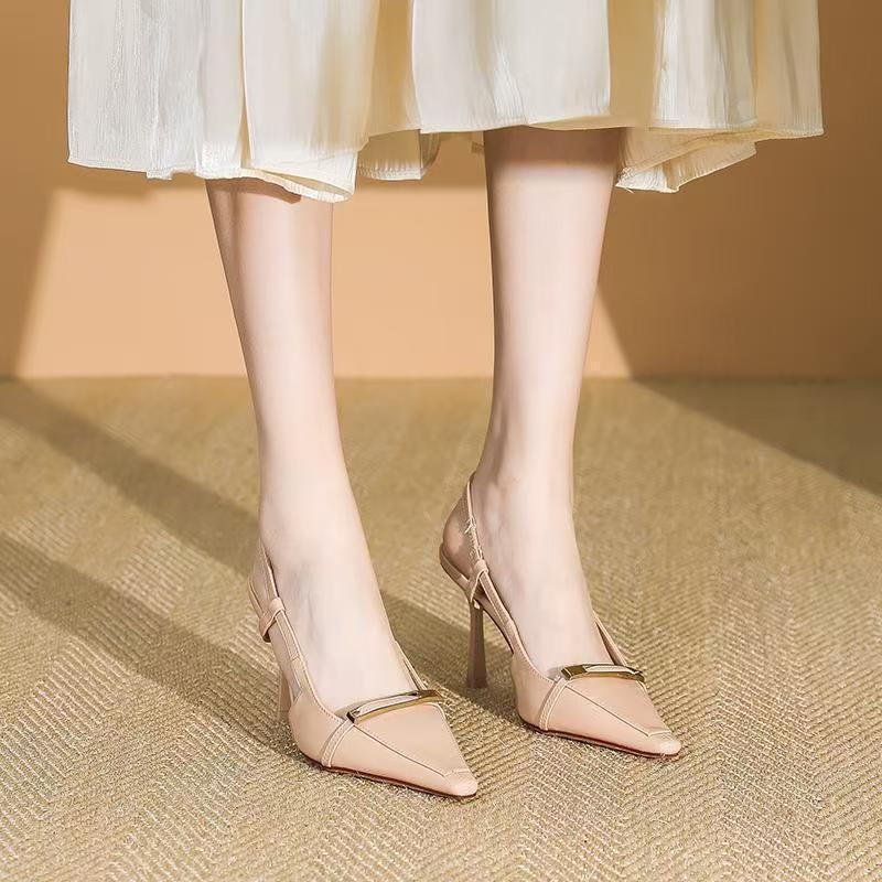 Damen Slingback High Heel Pumps mit eleganten Verzierungen EB