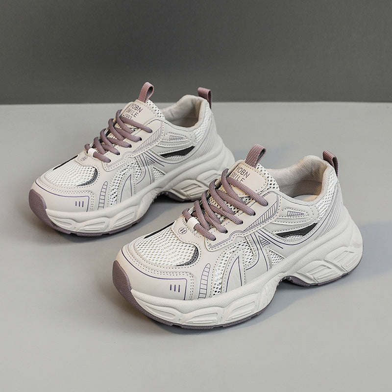 Damen trendige Sneakers mit sportlichem Design und atmungsaktiven Eigenschaften EB