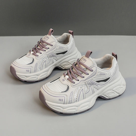 Damen trendige Sneakers mit sportlichem Design und atmungsaktiven Eigenschaften EB