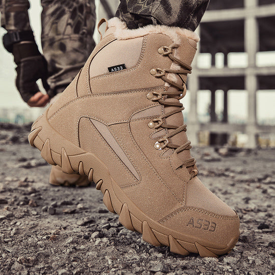 Herren isolierte Winterstiefel mit rutschfester Sohle und warmem Innenfutter EB