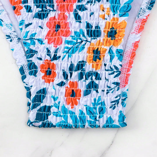 Damen Triangle-Bikini mit verspieltem Muster EB