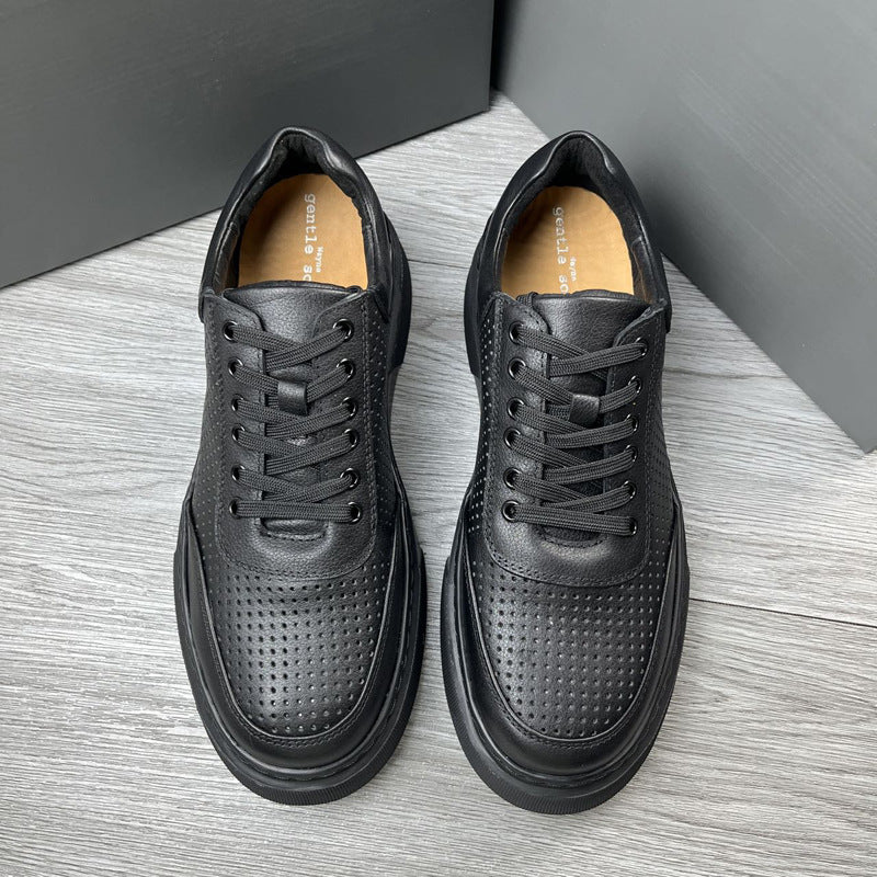 Damen zeitlose Sneakers mit perforierten Details EB
