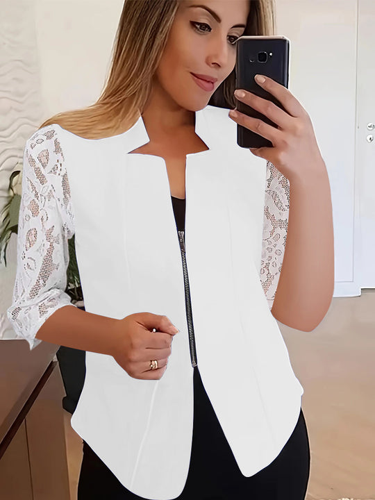 Damen Stylische Spitzenbluse EB