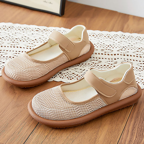 Damen Modische Mary Jane Ballerinas mit Klettverschluss EB