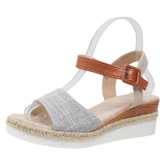 Damen Raffinierte Sandalen im Espadrille-Stil EB