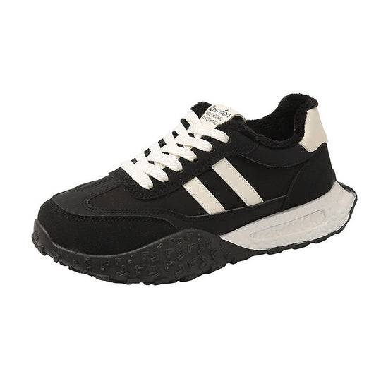 Damen Sportliche Sneakers mit bequemem Fleece-Innenfutter und rutschfester Sohle EB