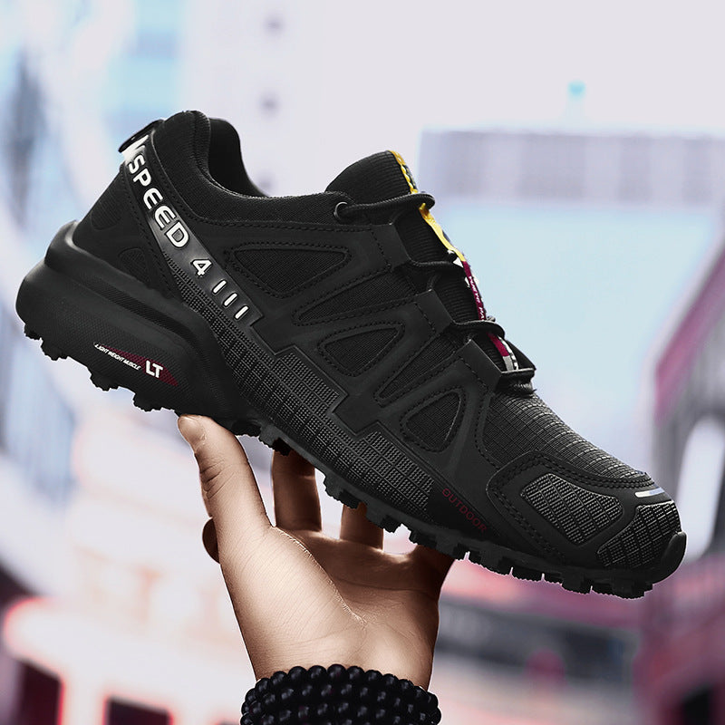 Damen Sportliche Trailrunning-Schuhe mit rutschfester Profilsohle und atmungsaktivem Obermaterial EB