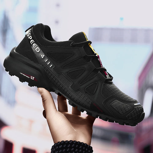 Damen Sportliche Trailrunning-Schuhe mit rutschfester Profilsohle und atmungsaktivem Obermaterial EB