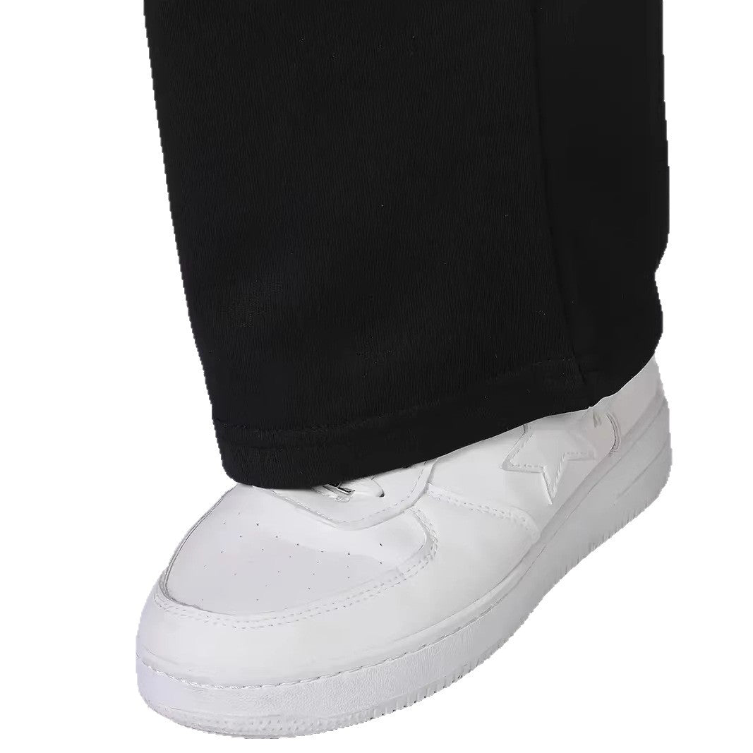 Herren nan Straight‑Leg Sweatpants aus French‑Terry mit elastischem Komfortbund und Kordelzug EB